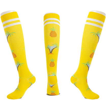 S-XXL Compression Socks Compression Socks for Varicose Vein Calf Riding Socks Stretch Open Toe Knee Socks