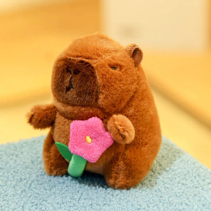29styles Cartoon Capybara Plush Keychain Cute Stuffed Doll Toys Bag Pendant Hanging Decoration Kapila Doll Ornament Keyring Gift