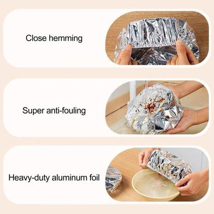 10/20pcs Aluminum Foil Insulation Covers Keep Food Warm Fresh Repeatable Kitchen Food Covers Bowls Plates Adjustable Cling Wrap