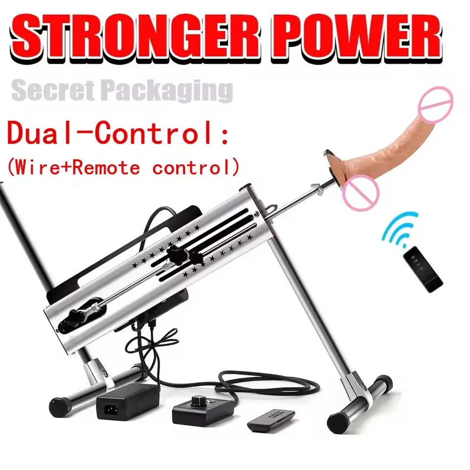 Love Machine With Thrusting Dildo Attachments Automatic Remote Control Adjustable Sex Toys For Adults Vagina Anal Masturbation