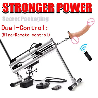 Love Machine With Thrusting Dildo Attachments Automatic Remote Control Adjustable Sex Toys For Adults Vagina Anal Masturbation