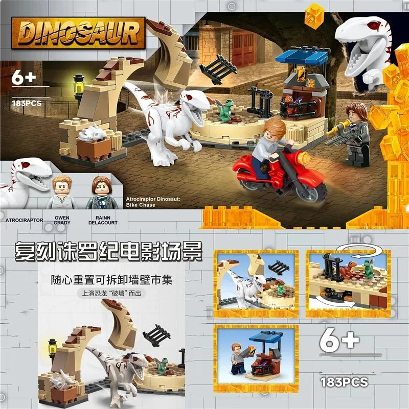 Brands Brick Sets Series Building Blocks Carnotaurus sastrei‌‌ Gyrosphere Escape Dinosaur 75929 World Park Toys Kids Gift