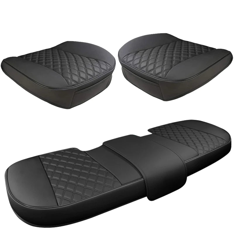 Four Seasons Universal Car Seat Cover Luxury PU Leather Car Seat-cover Cushion Protector Mat For Most Car Sedan SUV&Hatchback