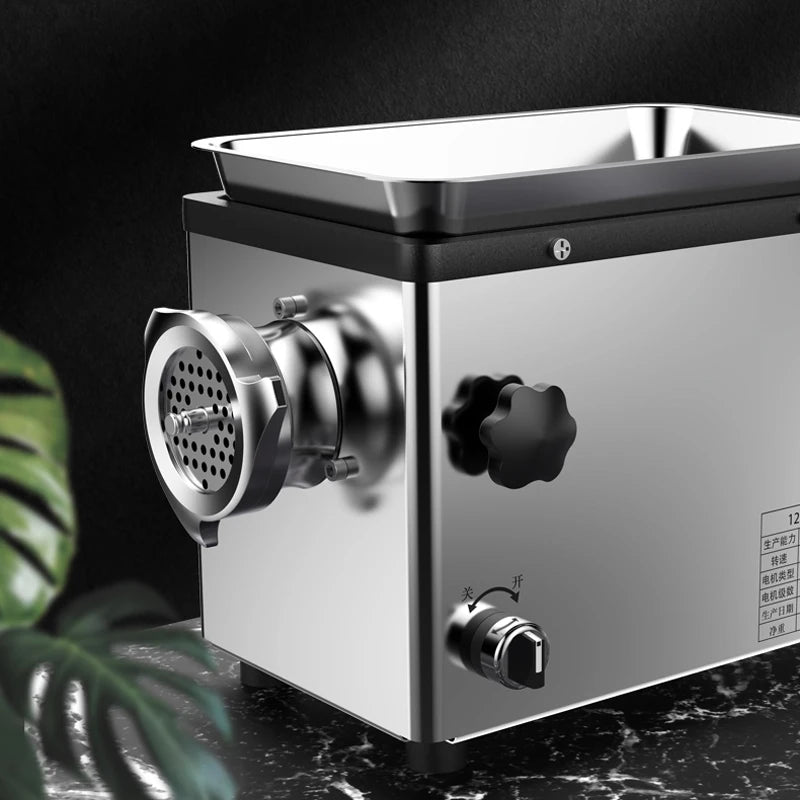 Food Processor Electric Meat Grinder Blender Consumer And Commercial Stainless Steel Meat Grinder Household Appliances 1300W