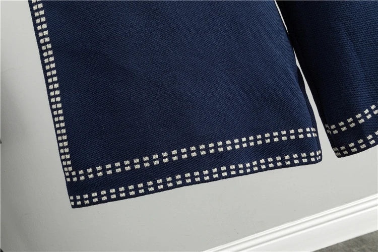 Loose Long Sleeve Collared Sweater And Pants Set Women's Casual Style Fashion 2025 Autumn Season Single Button Opening Cardigan