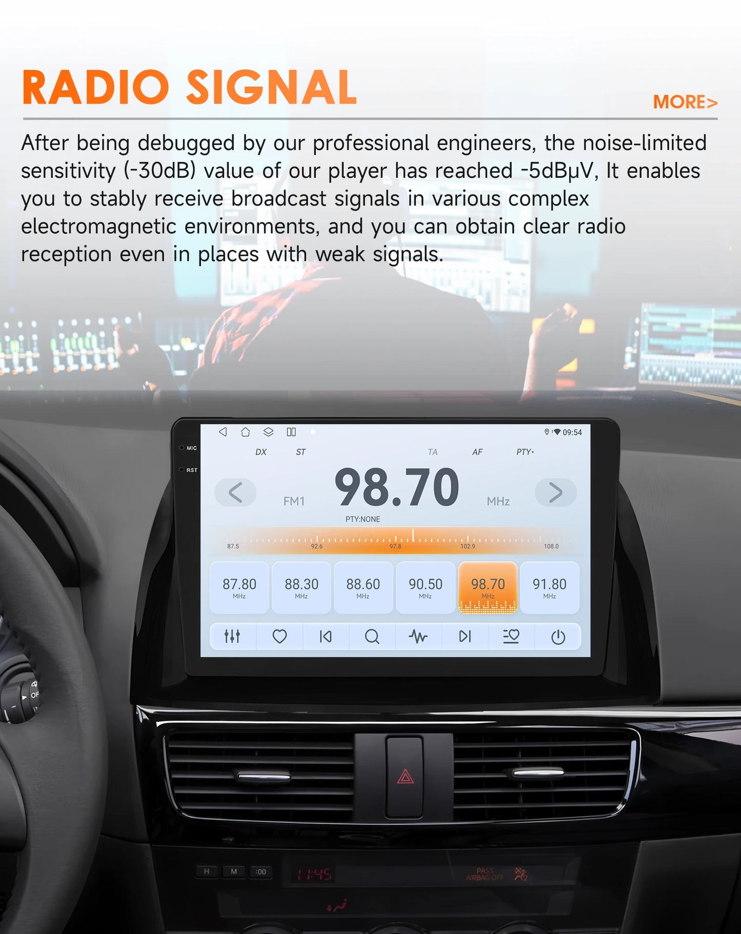 Hizpo 10.1" Eelectronic Devices Car Radio For Mazda CX-5 2012 2013 2014 2015 GPS Navigation Head Unit  6115 RDS Wireless CarPlay