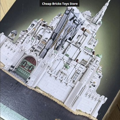 Cheapest 2026 Requiring Assembly 8278pcs Minas Tirith Bricks Building Blocks The City Capital Trendy Model Gifts for Adults Toys