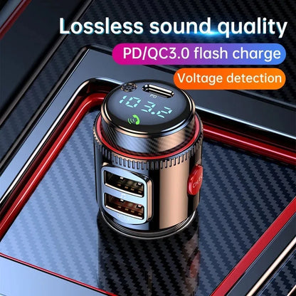 2 Pcs VR Robot Bluetooth Car MP3 Player FM Transmitter Wireless Handsfree U Disk Play USB Fast Charge Adapter PD30W QC3.0