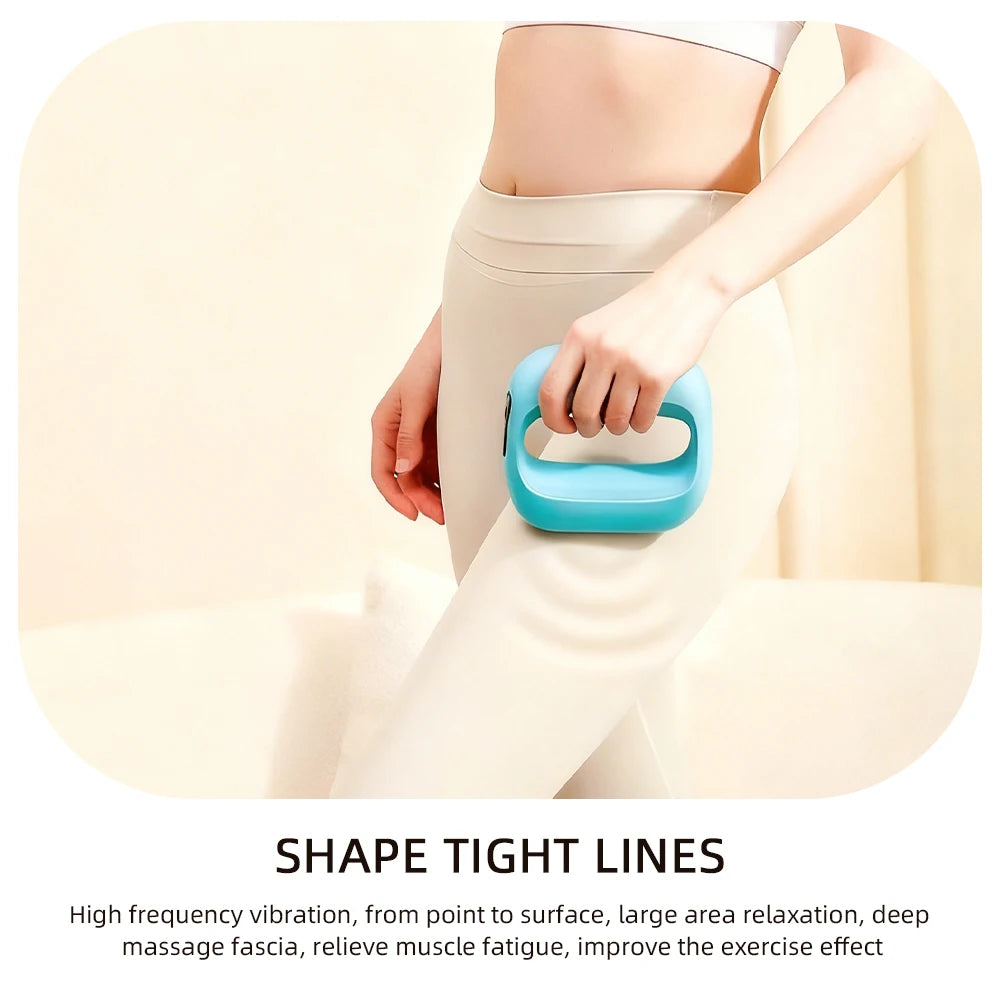 Electric Body Vibration Fascia Ring Fitness Massage Ring Body Shaping Massager Abdomen Belly Waist Deep Tissue Massage Device
