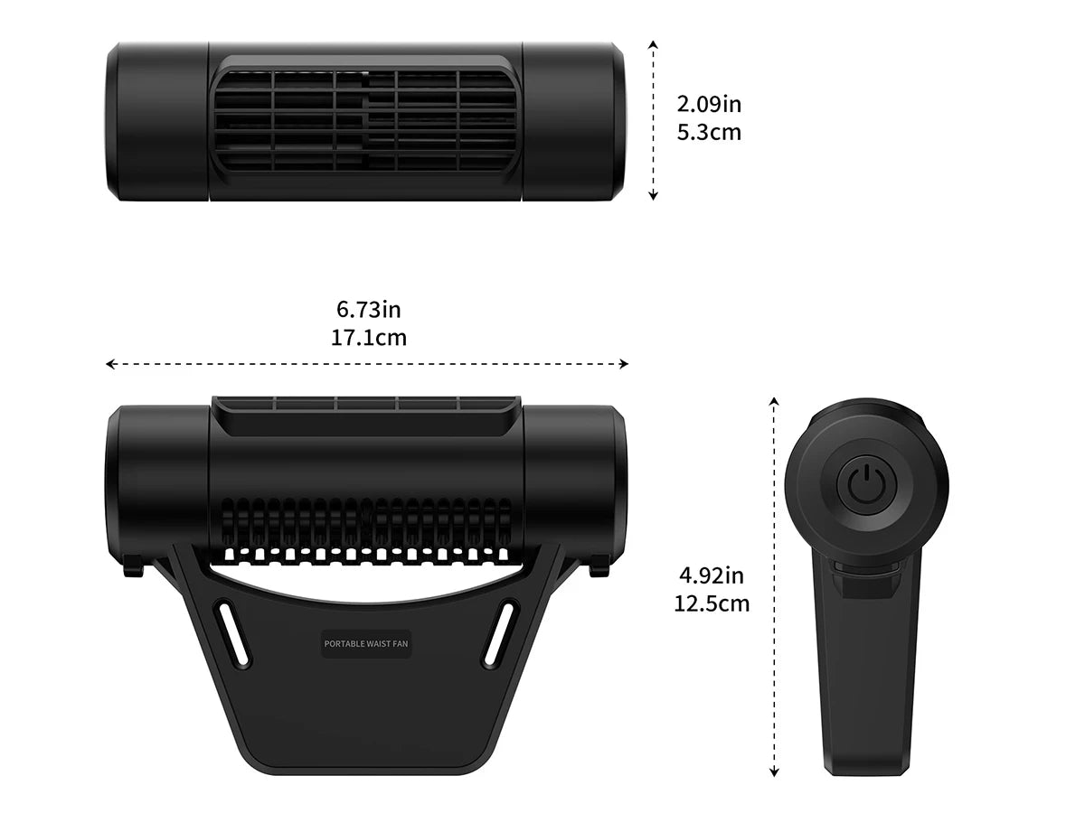 Socool Portable Car Fan Wireless 10000mAh 27.5Hrs Long-Lasting 4-Speed Cooling Backseat Fan Headrest Fan for Baby Kids RV Truck