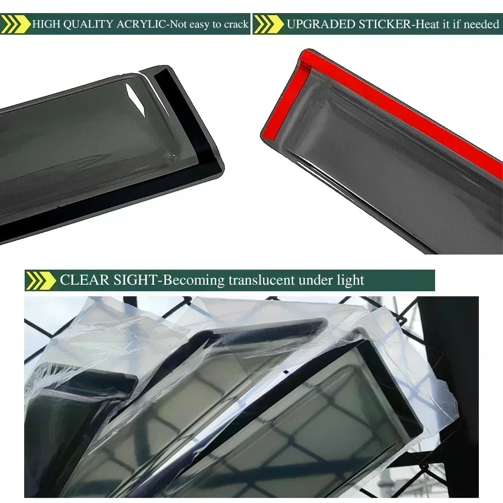 Window Visor for Renault SCENIC 3 2009 2010 2011 2012 2013 2014 2015 Wind Deflectors Rain Guards Door Visor Vent Shades