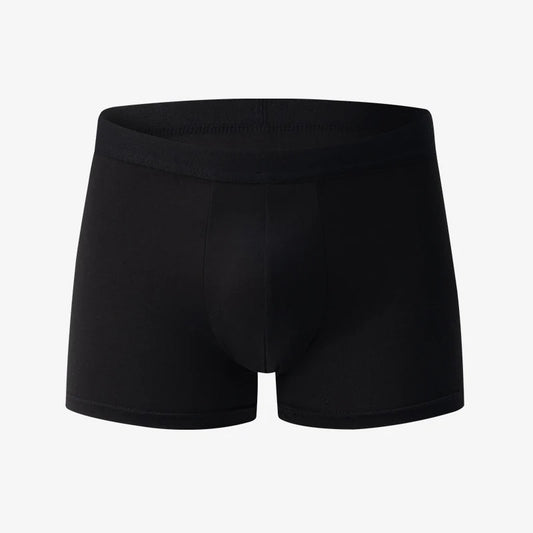 4/10 Piece Set Of Men's Classic Fashion Solid Color Underwear Comfortable Plus Size Teenage Black Boxer Shorts Base Shorts