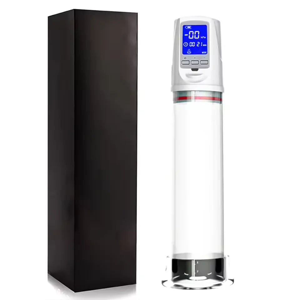 Electric Male Penis Pump Vacuum Sucking 9 Training Mode Penis Trainer Magnify Endurance Delay Ejaculation Adult Sex Toys for Men
