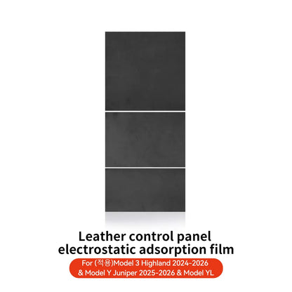 YZ Center Console Panel Sticker For Tesla Model 3/Y/YL Highland Juniper Electrostatic Adsorption Sticker Suede Film