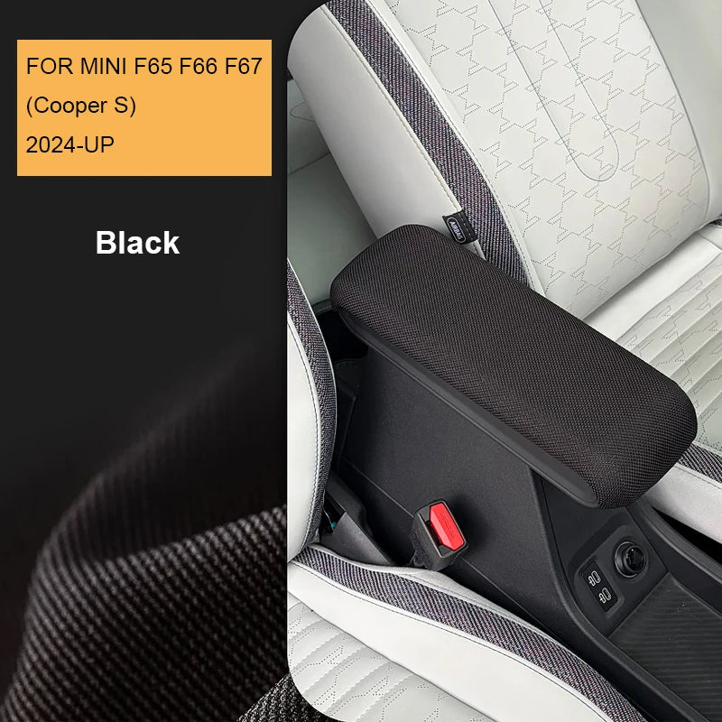 Car Armrest Mat Car Center Consoles Box Pillow Arm Heighten Pad Mat for Mini Cooper S F65 F66 F67 2024 2025 2026 Accessories