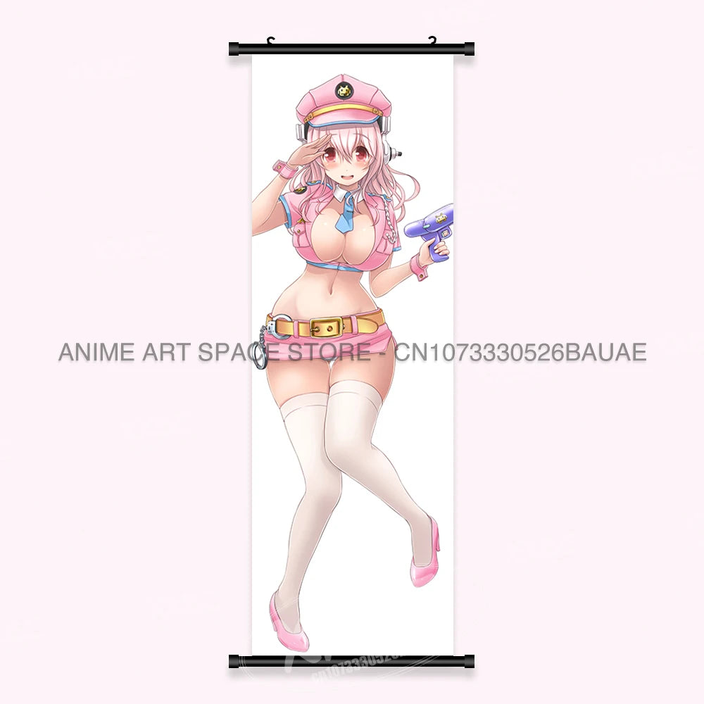 Video game Wall Artwork Canvas Scrolls Picture Anime Movie Role Poster Hanging Painting Print Home Decoration For SUPER SONICO