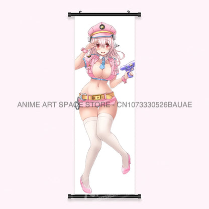 Video game Wall Artwork Canvas Scrolls Picture Anime Movie Role Poster Hanging Painting Print Home Decoration For SUPER SONICO
