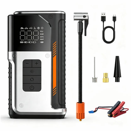 CEYYOR Car Jump Starter With 150PSI Air Pump For Auto Motorcycle, Portable 12V Car Battery Booster Starting Device Starter