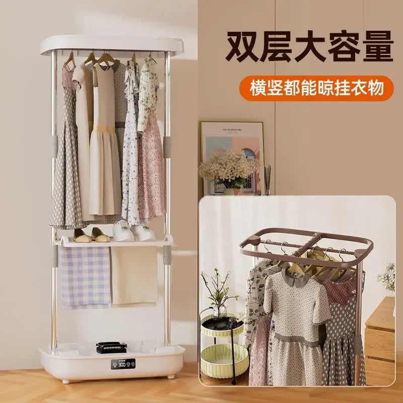 220V AUX Portable Foldable Clothes Dryer Home Use Fast Drying Laundry Machine FL
