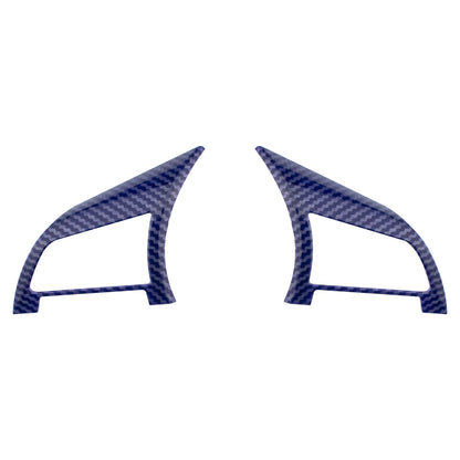 Car Steering Wheel Panel Cover Trim Sticker for Nissan Qashqai J11 Xtrail T32 Rogue Note Versa Kicks Juke Micra Leaf Sentra
