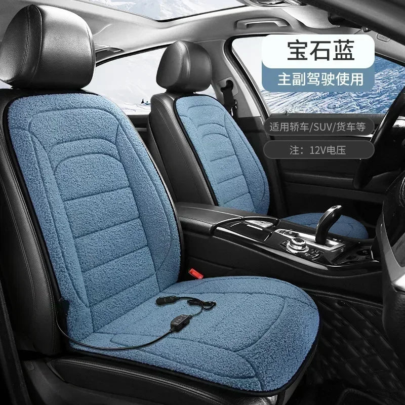 NEW 1-2PCS Heated Car Seat Cover Car Heating Cushion Winter Heated Seats Car Seat Warmer 12V Seat Cushion For Back And Seat
