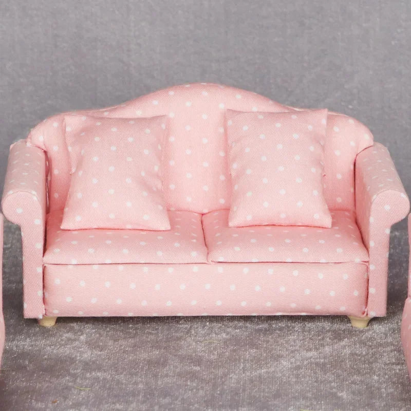 1:12 Mini Cute Dolls Sofa Pillows Set Simulation Dollhouse Furniture Toys Miniature Doll House Accessories Children Toys Gift