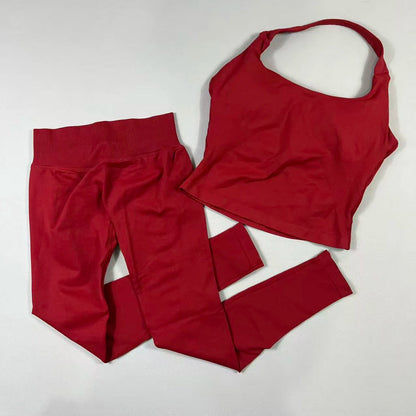 2 Pieces Sportswear Women Yoga Set Gym Clothes Sportswear Yoga Suits High Waist Scrunch Fitness Tracksuits  Pilates Set