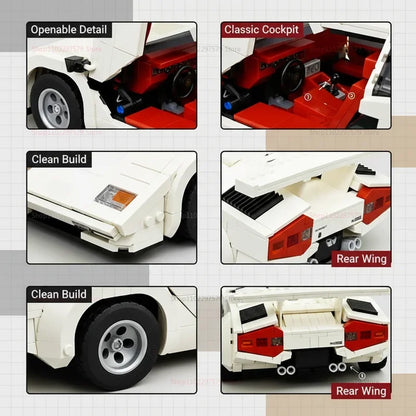 Super Speed Racing Car Building Blocks 1506PCS Classic Model DIY Construction Toy for Kid Boy Gift STEM Educational Assembly Set