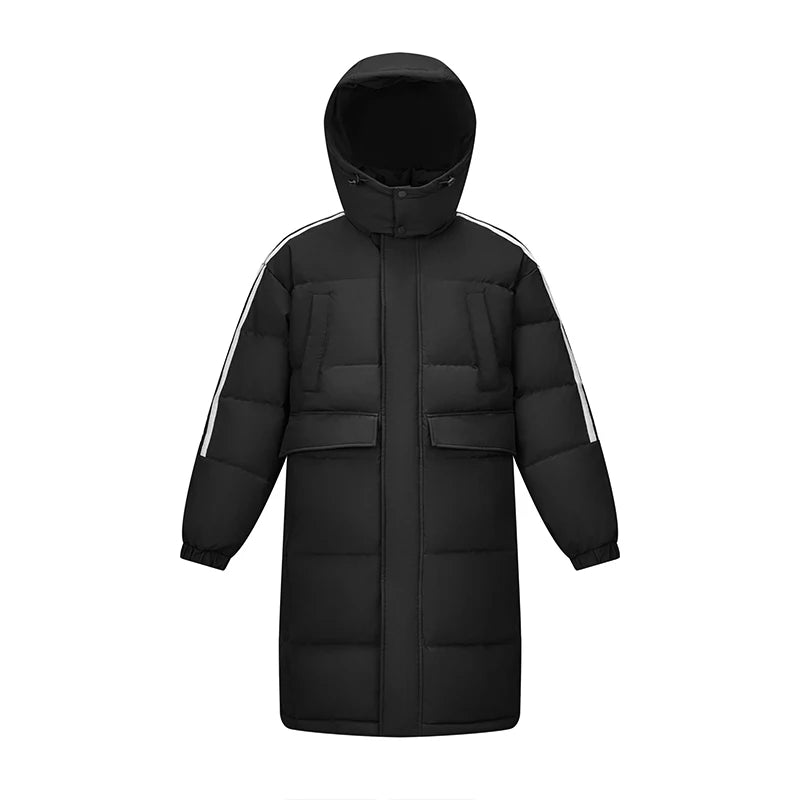 Semir Down Jacket Men Three-Resistant Mid-Length Outerwear 2024 New Contrasting Colors Sports Style Winter Outfit Thick Couple