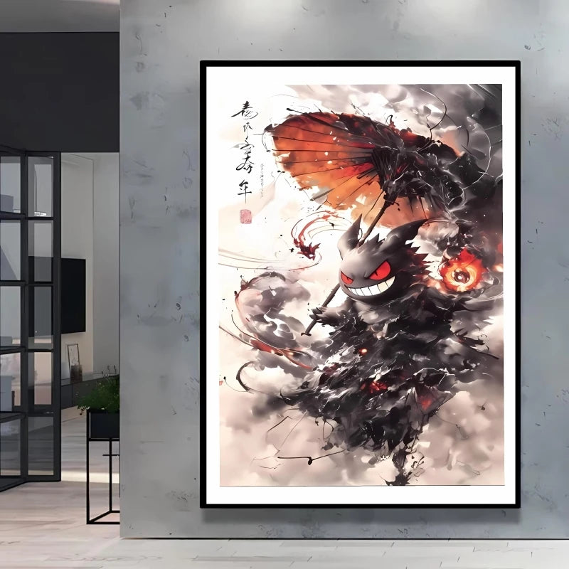 High Quality Pokemon Arcanine Pikachu Wall Painting with Unique Designs and Gorgeous Colors Adding A Touch of Brightness To Wall