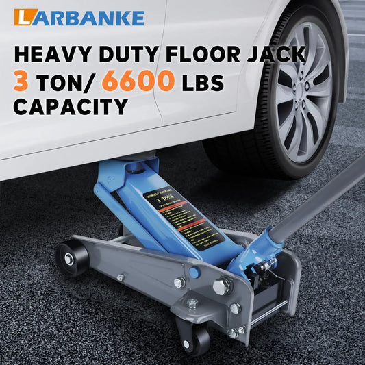 AIRAJ 2-3 Ton Jack Made of Durable Aluminium Steel with Wheels for Secure Lifting Hydraulic Jack with A Range of 5.31" to 18.11"