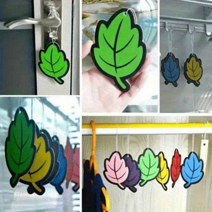 6/12/18/24/48/60pcs Leaf Shape Car Air Freshener Natural Tea Paper Auto Hanging Vanilla Perfume Fragrance Accessories Interior