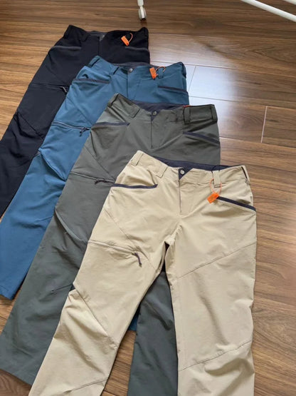 Men's Outdoor Hiking Lightweight Breathable Windproof Waterproof Soft  Cargo Pants Straight Leg Casual Trousers