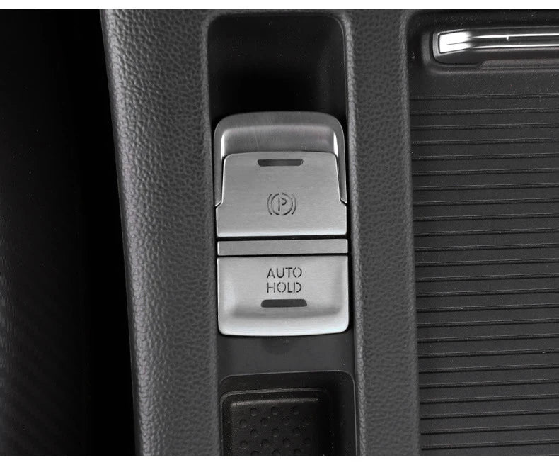 Car door unlocking button decorative sticker is suitable for Volkswagen VW new CC aluminum alloy interior button accessories