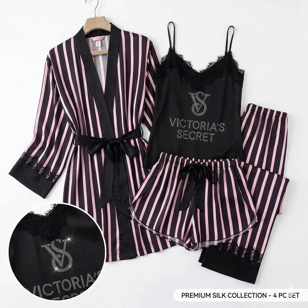 New Trim Homewear Ladies Sleepwear Chemise Sexy Womens Victoria's Secret Nightwear Underwear Pajamas Set Robe Lace