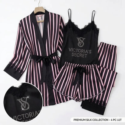 New Trim Homewear Ladies Sleepwear Chemise Sexy Womens Victoria's Secret Nightwear Underwear Pajamas Set Robe Lace