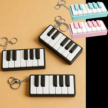 3D Printed Piano Key Pendant Pressure Relief Toys Birthday Gifts Mini Portable Hanging Ornaments Fidgets Toys Kid Fidget Spinner