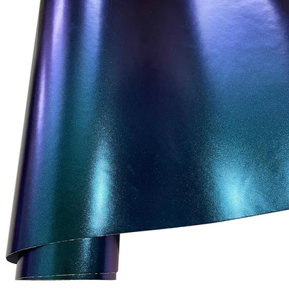 Sparkle Metallic Chameleon Vinyl Wrap Film Roll Purple to Blue Adhesive Decal Vehicle Car Wrapping