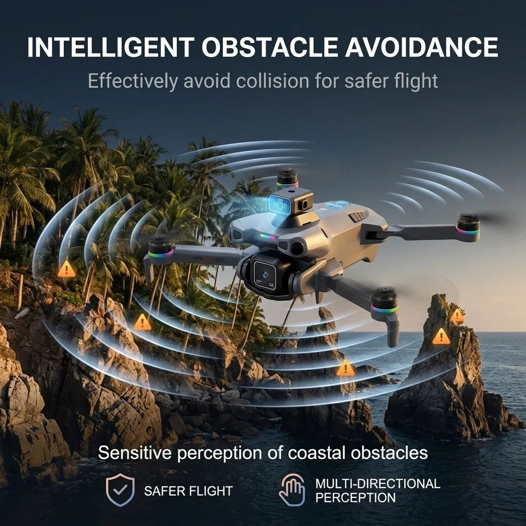 K900 MAX 8K Professional Drone with Dual Camera WiFi FPV Aerial Photography 360° Obstacle Avoidance Quadcopter airdrop Drone Toy