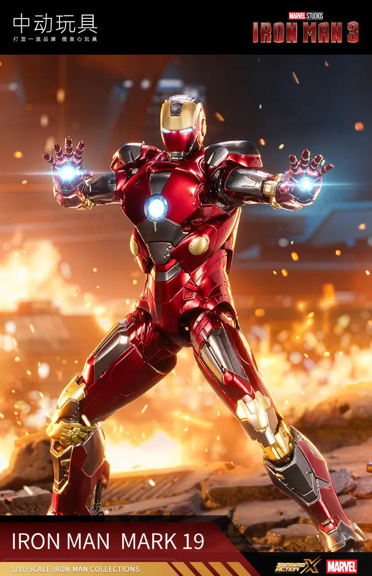 ZD Toys Iron Man MK8 MK34 MK20 MK32 MK31 MK18 MK28 Action Figures Tony Stark Movable Anime Mecha Model Avengers Collection Toys