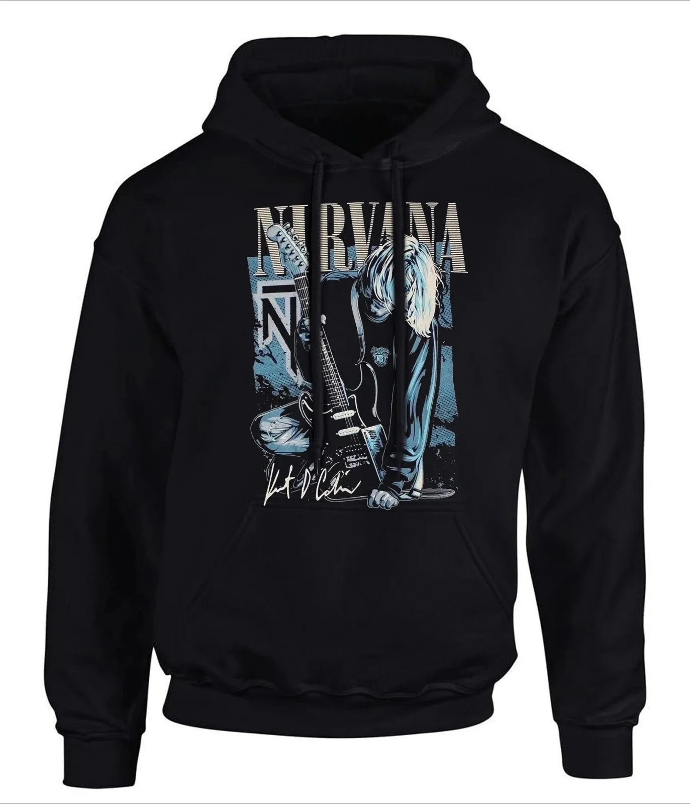Classic Rock Band Nirvana Kurt Cobain Graphic Print Hoodie Men Women Loose Oversize Sweatshirt Streetwear Harajuku Wind Pullover