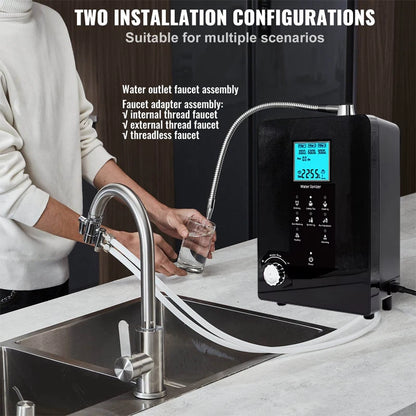 Japan Tech Alkaline Water Machine Ionizers PH Water Filtration Device 9 Plates Plate Platinum Coating Alkaline Water Dispenser