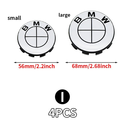 4Pcs/Set 56MM/68MM wheel hub center cap For BMW M X1F48 F13 G16 F33 E24 G23 G30 E70 F91 E92 F11 G80 X6E71 E86 F10 G60 G22 E46