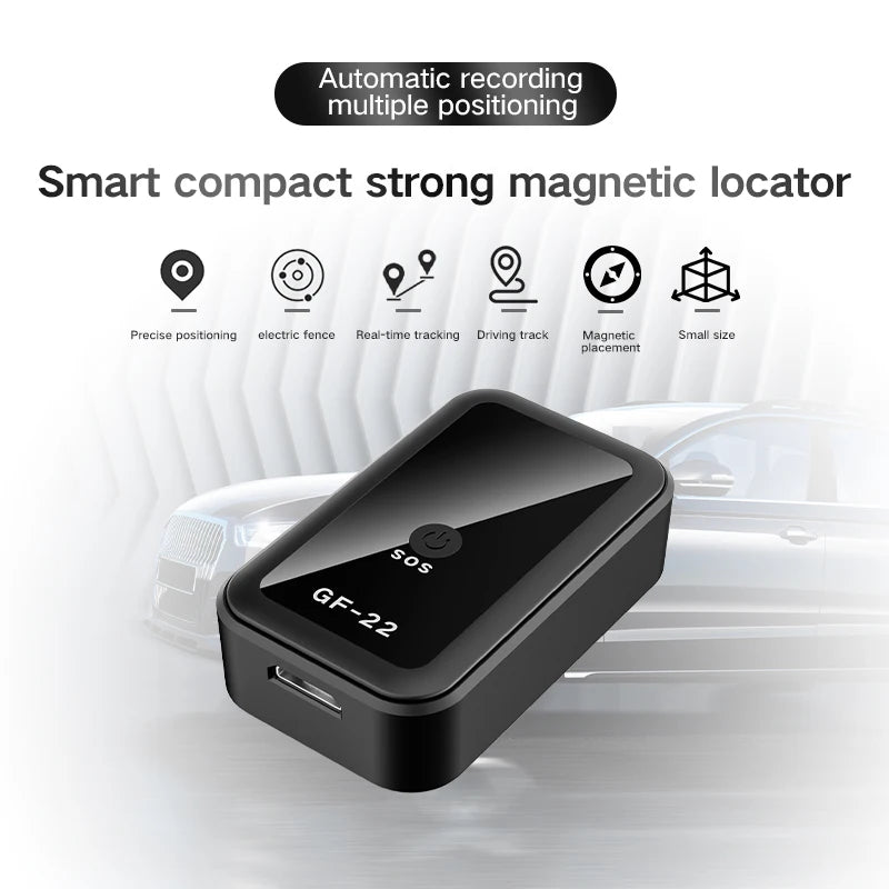 GF22 Mini GPS Tracker Real-time GPS Tracking Device Magnetic Vehicle Locator Portable GPS Locator Anti-theft Alarm Position APP