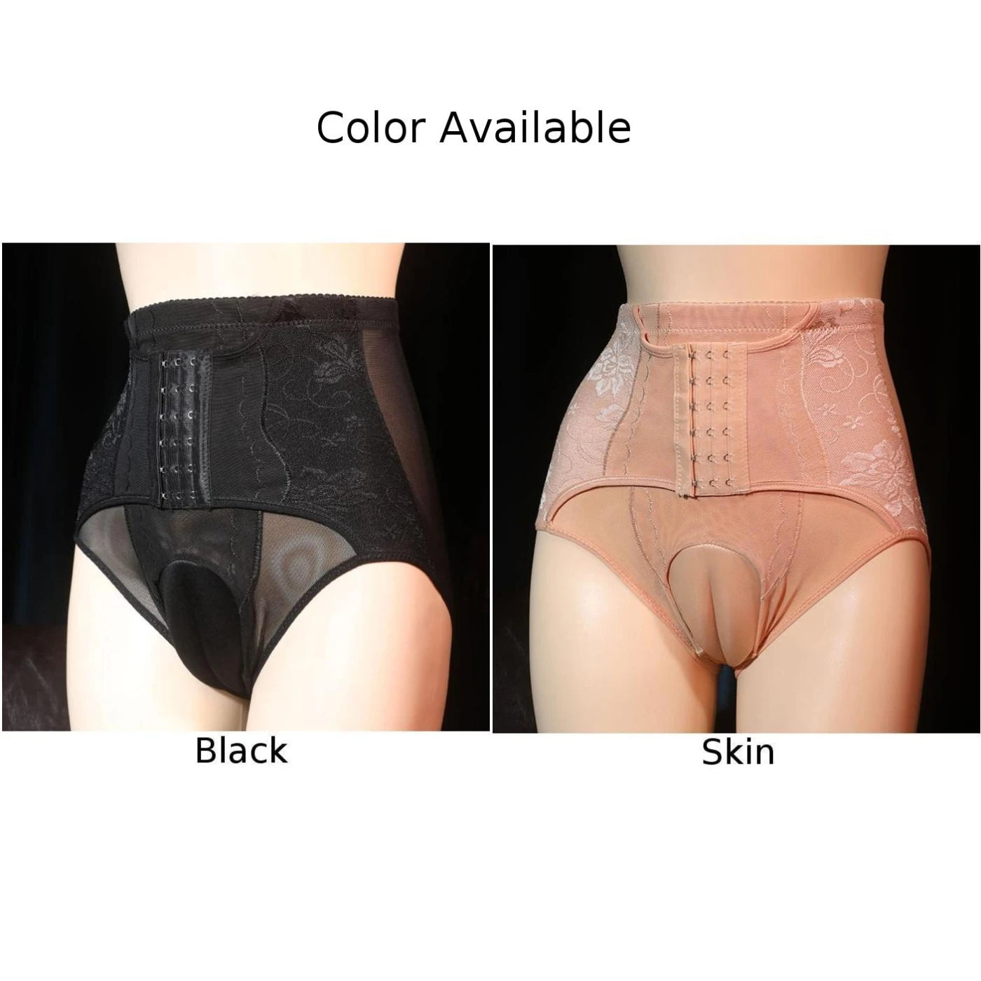 Underwear Men Panties Lifter Shaper Shaping Briefs Transgender Black/Skin Body High Waist Comfortable High Quality