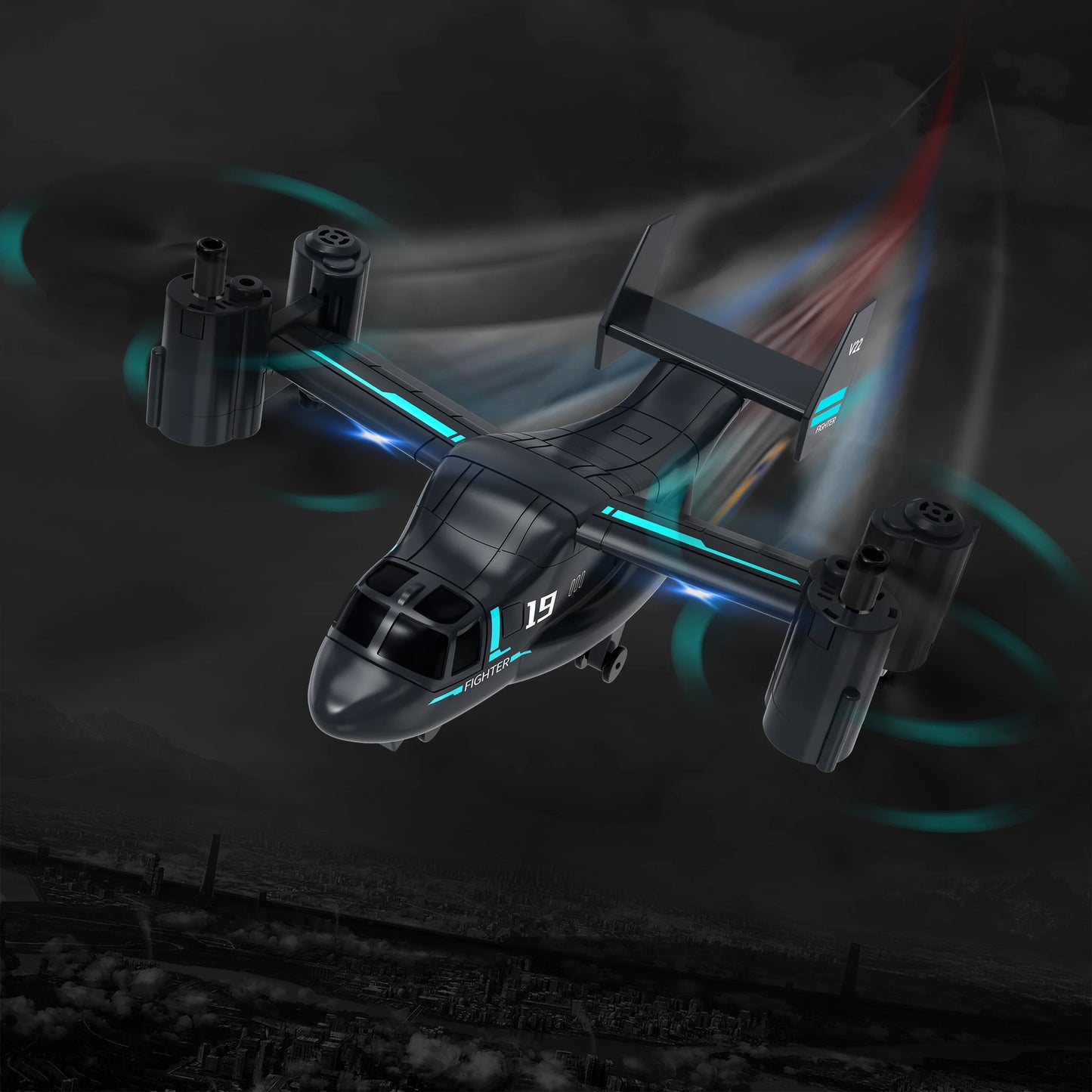 LM19 Remote Control Helicopter Drone 480P Camera Fighter Quadcopter Osprey Aircraft RC Drones for Children Kids Plane Toys Gifts