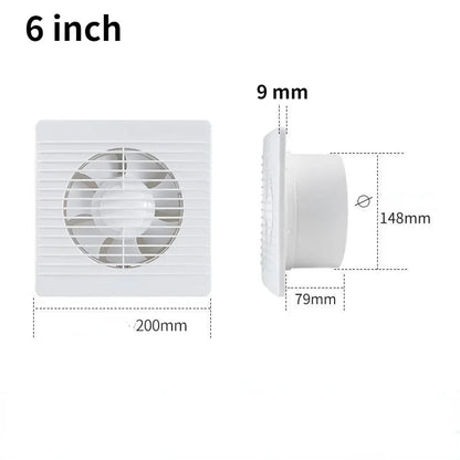 4"6"8" Exhaust fan toilet powerful mute exhaust fan household wall exhaust fan ventilation fan for dropshipping