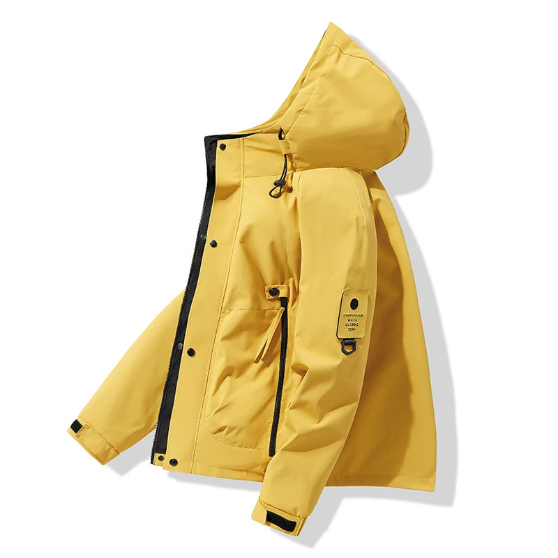 Paul 2026 Men's Thickened down Cotton Jacket Hooded Warm Workwear Ultra-Thick Outerwear Fashionable Urban Style Polyester Fiber
