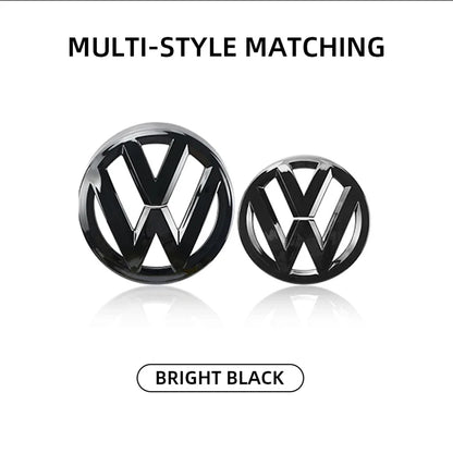 2pcs ABS Car Front Grill Emblem Rear Trunk Badge Logo for Volkswagen VW Golf 6 7 7.5 8 MK6 MK7 MK8 Sticker Emblem