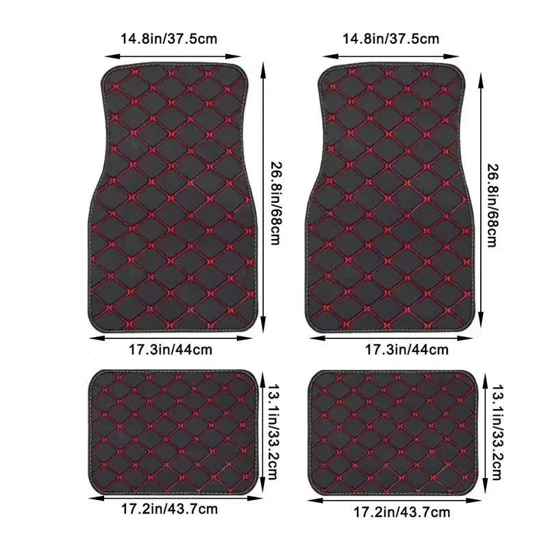 Universal Size Artificial Leather Car Floor Mats for OPEL Astra K Insignia Zafira Antara CORSA Vectra B Mokka Car Accessories